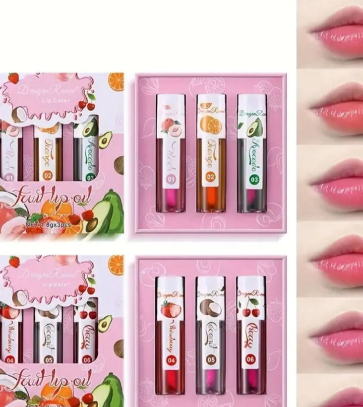 لیپ اویل دراگون با سه رایحه میوهای متفاوت و دلنشین، تغذیهکننده و براقکننده لب با فرمول مغذی و سبک.