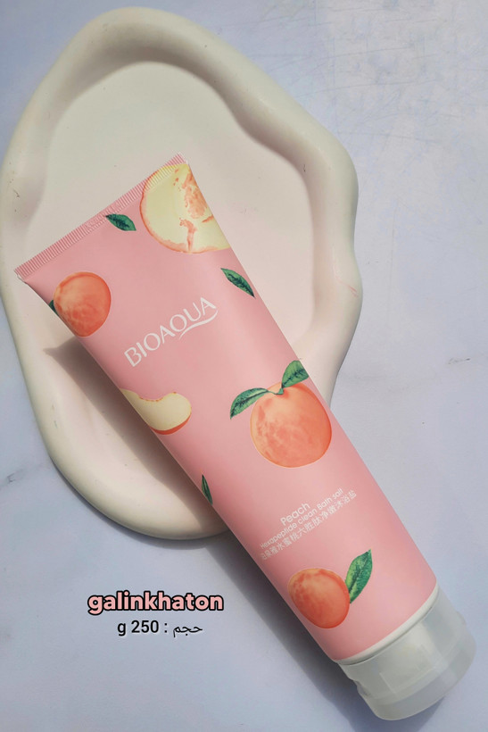 «نمک بدن هلو برای لایهبرداری و روشن کردن پوست – اسکراب طبیعی با رایحه هلو»